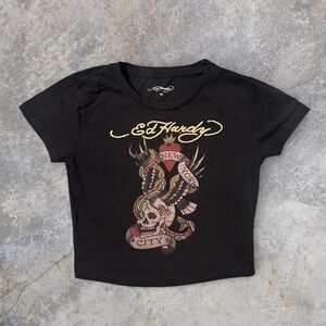 Ed Hardy Womens Baby Top  Tee